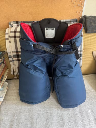 CCM HP45 Hockey Pants Pro Stock Medium Navy Avalanche