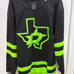 New NHL Dallas Stars adidas Black 2020/21 Alternate Authentic Player Jersey- Men's size 50
