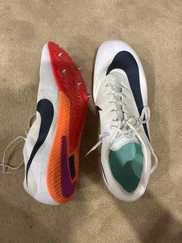 Orange Men's Size 13.0 (W 14.0) Adult Nike Zoom rival Sprint Shoes (Used)