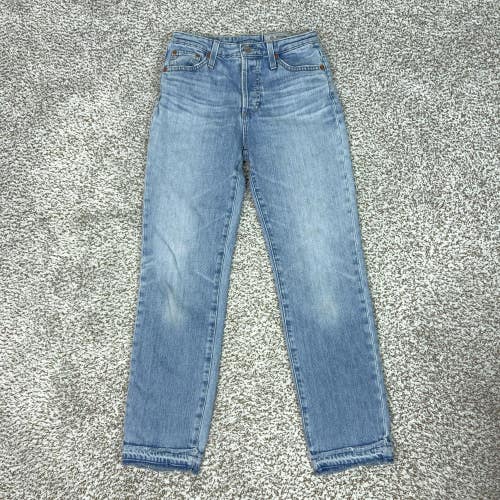 AG Adriano Goldschmied Jeans Womens 25R Blue High Rise Straight Crop Isabelle