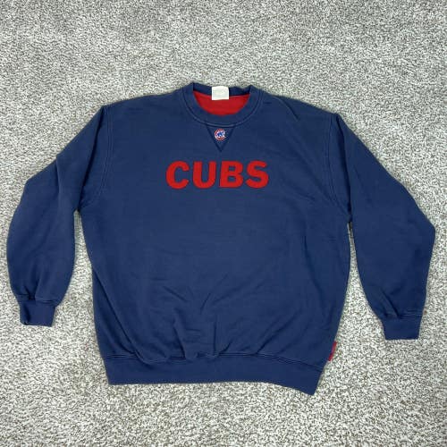 Vintage Chicago Cubs Sweatshirt Mens XL Blue MLB Baseball Lee Sport Crewneck