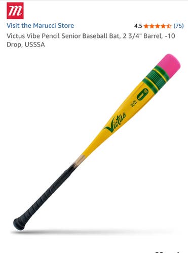 2023 Victus Vibe Alloy USSSA Certified Bat (-10) 29"