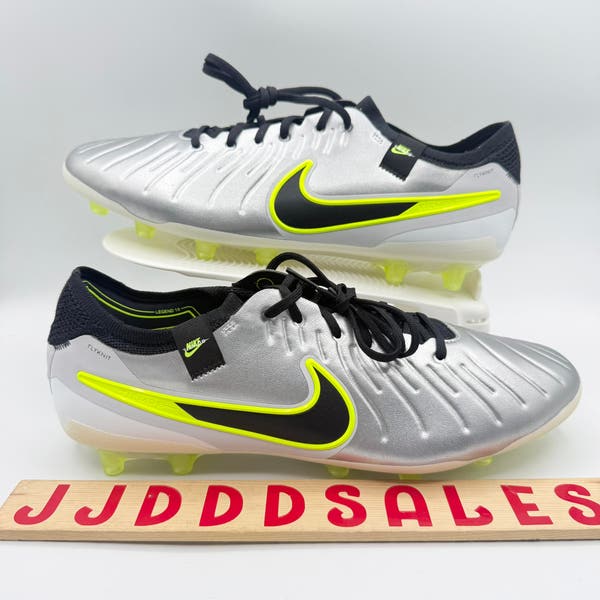 New Nike Tiempo Legend 10 Elite AG Flyknit Soccer Cleats Silver HF4378-002 Sz 9 ? Nike Tiempo Legend 10 Elite AG Pro NBY Men main image 4