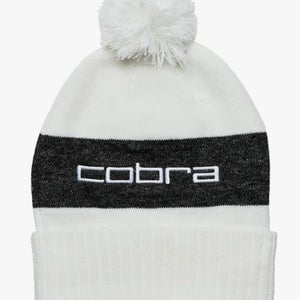Cobra Pom Golf Beanie (White Glow/Puma Black, OSFA) Golf Hat 2025 NEW