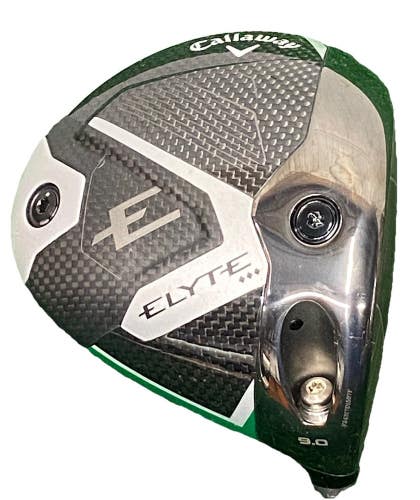 Callaway Elyte Triple Diamond 9.0 Driver Head Only RH Component AI 10x Face Nice