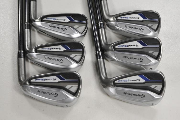TaylorMade SpeedBlade 5-PW Iron Set Stiff Flex RH VeloxT 75g Graphite  # 213701
