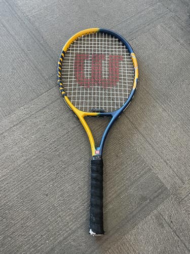 Used Wilson US OPEN Adult Tennis Racquet Yellow 4 1/4" 11614-S000234745