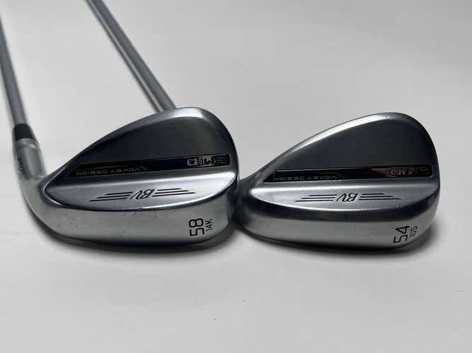 Titleist Vokey SM10 Tour Chrome Wedge Set 54* 10 58* 14 Vokey Steel Mens RH
