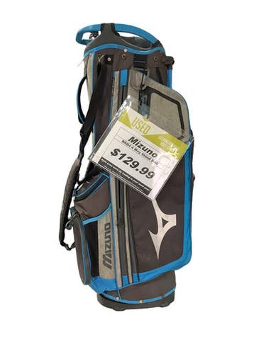 Used Mizuno BRD4 4 WAY STAND BAG Mens Stand Bag Grey 11347-S000267484