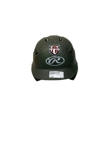 Used Rawlings 6 7/8-7 5/8 Batting Helmet No Mask Green MD 11347-S000267475