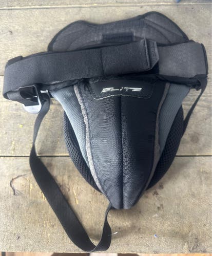 Bauer Elite Goal Jock Jr Adjustable Waist Goalie Cup Black Junior Ice Hockey