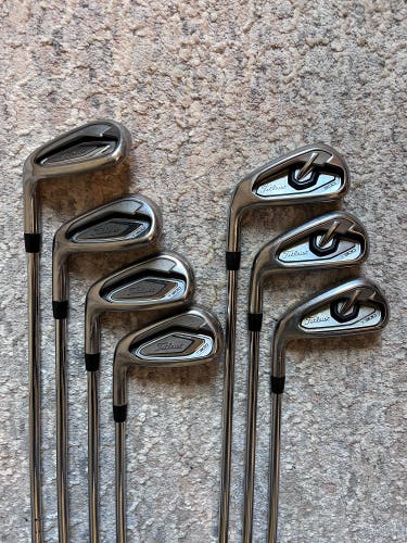 Men's 2021 Titleist T300 Left Hand Iron Set Regular Flex (7 Clubs) #5 - #9, PW, GW Steel Shaft (Used