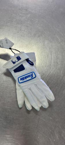 Used Franklin BB/SB Batting Gloves White XS 11497-S000157096