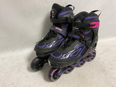 Used 2PM LG INLINE SKATES Senior Rec Fitness Skates Purple Adjustable 11855-S000202074