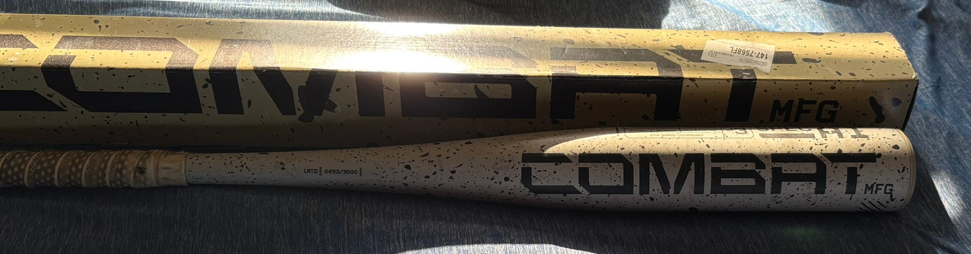 2025 Combat Cookies & Cream MFG Spec A1 Alloy BBCOR Certified Bat (-3) 29 oz 32" (Used)