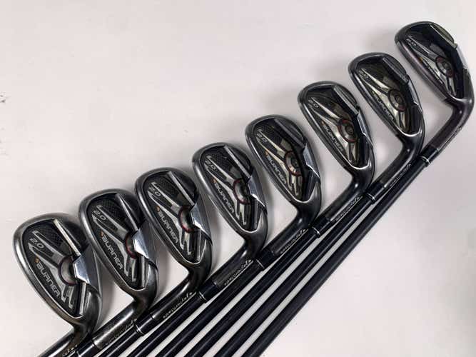 TaylorMade Burner 2.0 Iron Set 5-PW+AW+SW SuperFast 65g Senior Graphite RH -1/2"