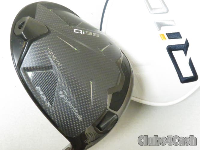 Taylormade Qi35 Max Driver 9 Mitsubishi Kai'li White 70 X-Flex +Cover