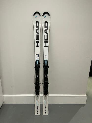 Unisex 2024 HEAD e-SL Rebels Team 150 cm Racing Skis With Bindings Max Din 11 (Used)