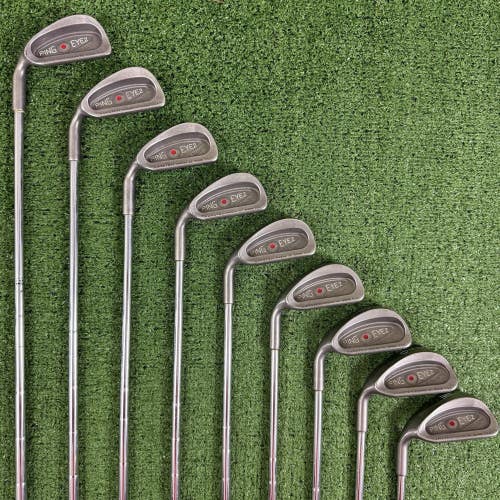 Ping Eye 2 Iron Set 2-PW Karsten ZZ Lite Steel Red Dot Left Handed