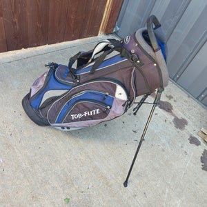 Top Flite Gamer 14 Divider Dual Strap Golf Stand Bag Blue/Black