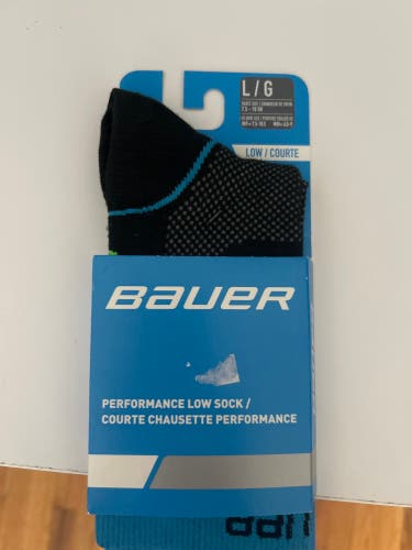 Black Senior Large Bauer Socks (New)