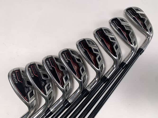 Cobra Bio Cell Red Iron Set 6-PW+GW+SW+LW Bio Cell 60g Senior Graphite Mens RH