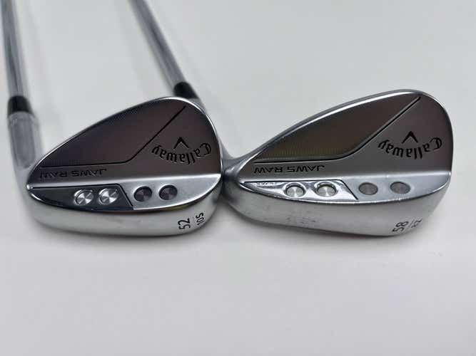 Callaway Jaws Raw Tour Issued Wedge Set 52* 10 | 58* 8 DG S400 Stiff Steel RH
