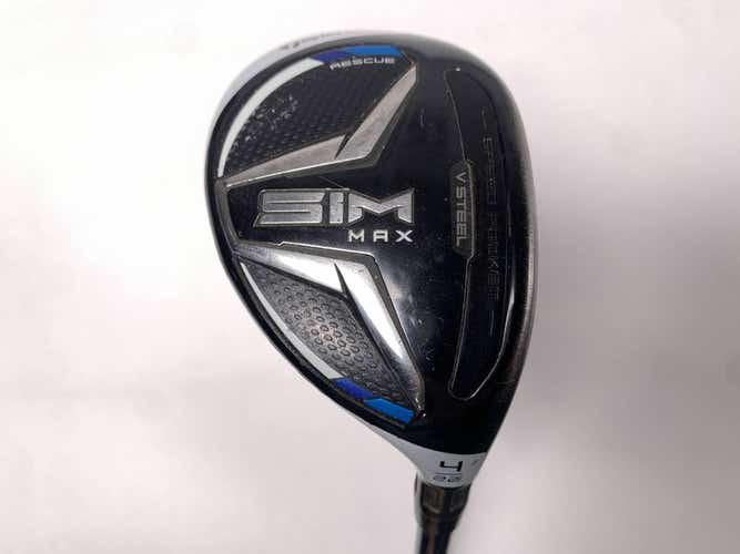 TaylorMade SIM MAX 4 Hybrid 22* Fujikura Ventus Blue 5A Senior Graphite Mens RH