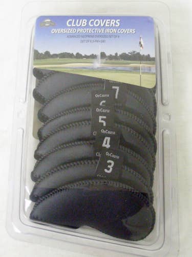 On Course Oversized Protective Iron Covers (Set of 9, 3-PW+SW) NEW