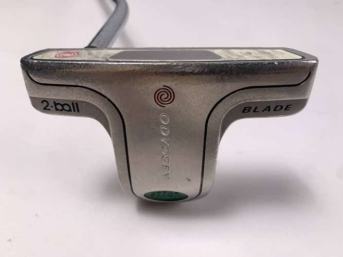 LEFTY Odyssey White Steel 2-Ball Blade Putter 34" Mens LH