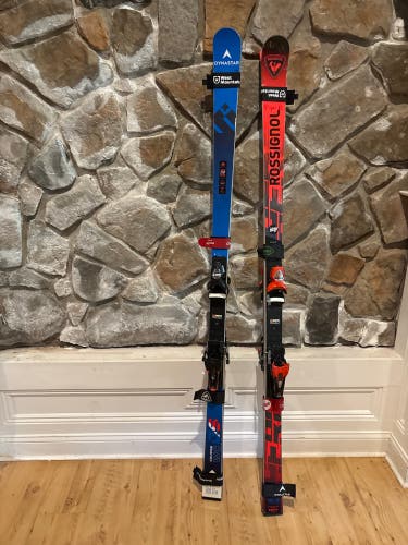 Rossignol Hero FIS GS Pro 185 cm Racing Skis With Bindings Max Din 15 (Used)