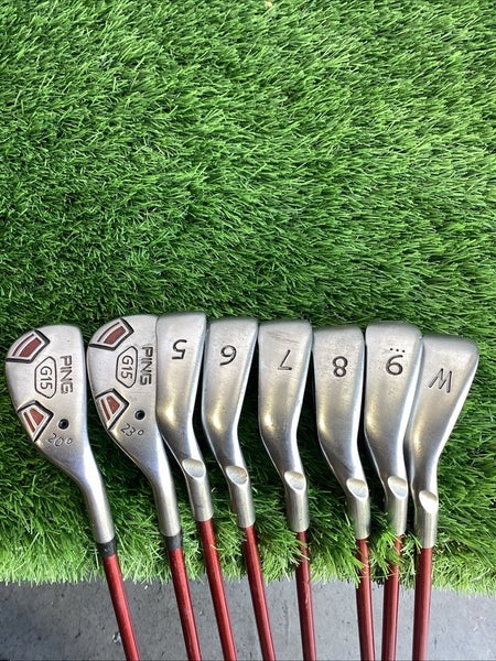 Ping G15 White Dot Hybrid Iron Set 3-PW With Regular Graphite Shafts +1