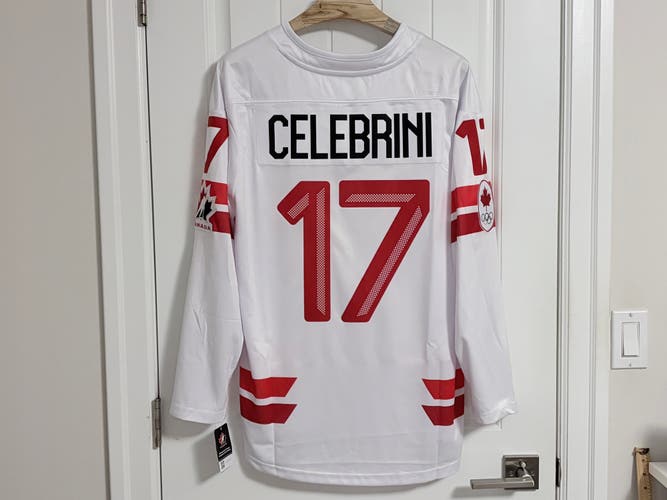 BNWT Authentic Bauer 2026 Olympics Canada Macklin Celebrini White Jersey Large