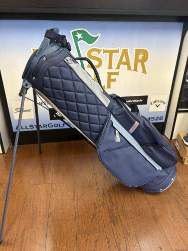 New Sun Mountain Golf Matchplay 4-Way Stand Bag Navy Single Shoulder Strap