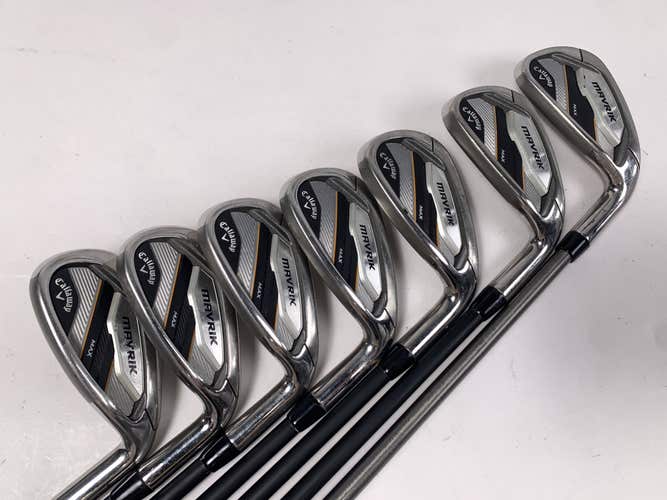 Callaway Mavrik Iron Set 6-PW+GW+SW Aldila Nv 55g Senior Graphite Mens RH