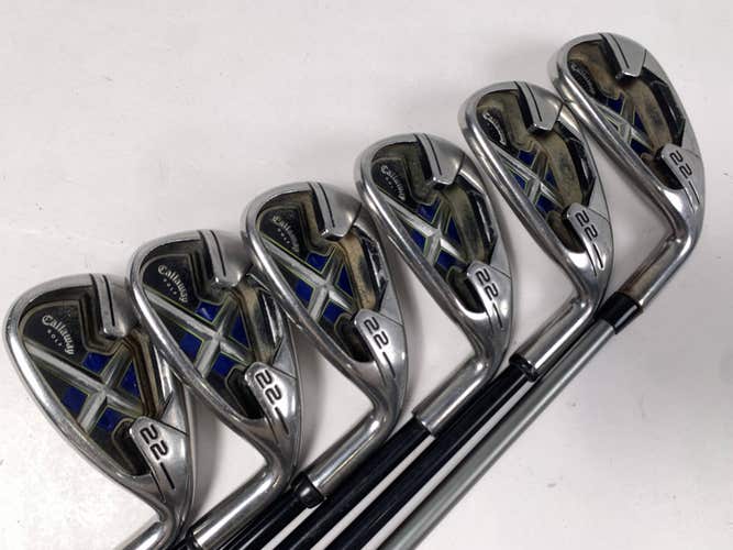 Callaway X-22 Iron Set 5-PW 75g Regular Steel Mens RH Midsize Grips
