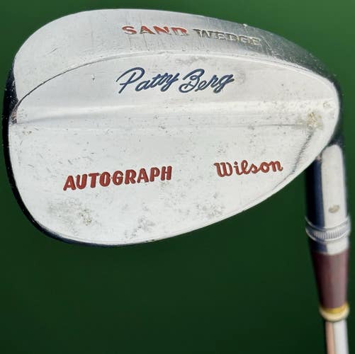 Vintage Wilson Patty Berg Autograph Womens Sand Wedge SW Right Hand Steel Ladies
