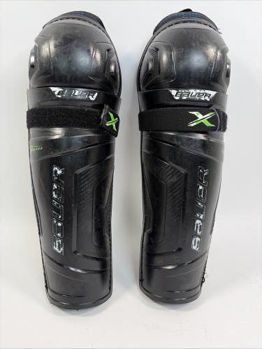 Bauer X Ice Hockey Shin Pads, Junior 12"