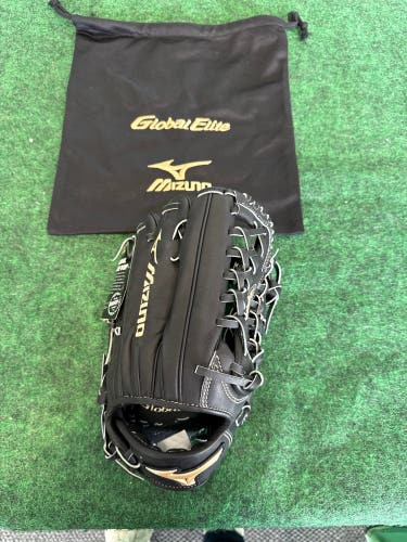 Black Mizuno Global Elite VOP RH Outfield Baseball Glove 12.75" (New)