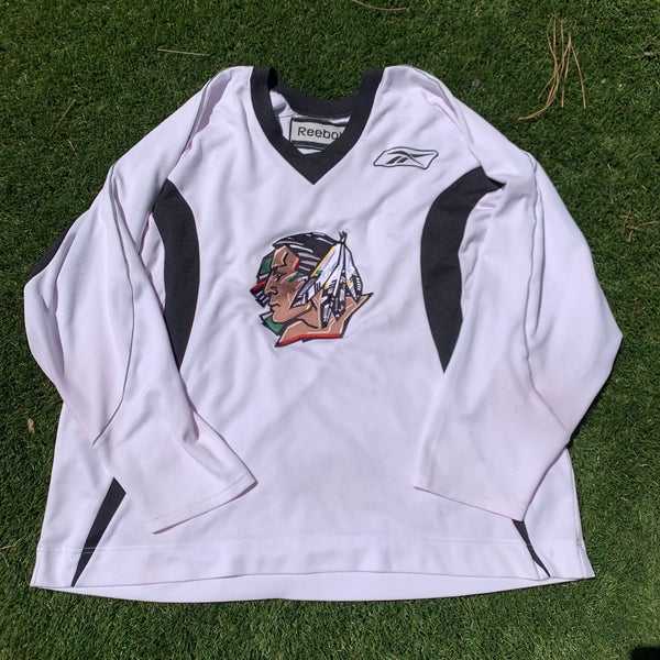 Fighting Sioux North Dakota Reebok Team Worn Practice Jersey 2XL *Price is Firm - Read Description*