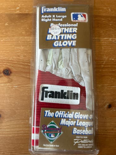 Batting Gloves  Adult XL  Right Red /white