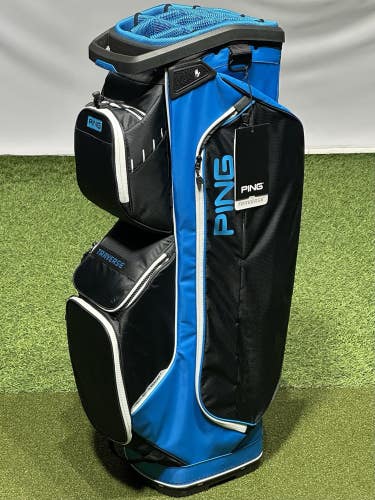PING Traverse 244 Golf Cart Bag 14-Way Divider Color: Blue/Black NEW