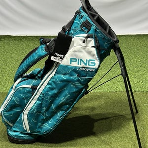 PING Hoofer 231 Golf 5-Way Stand Carry Bag Color: Teal Mr. PING Decal New!