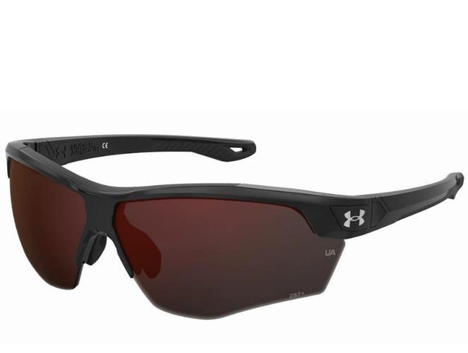 Under Armour Mens UA Yard Dual Sunglasses Black Palladium/Red NEW in Box