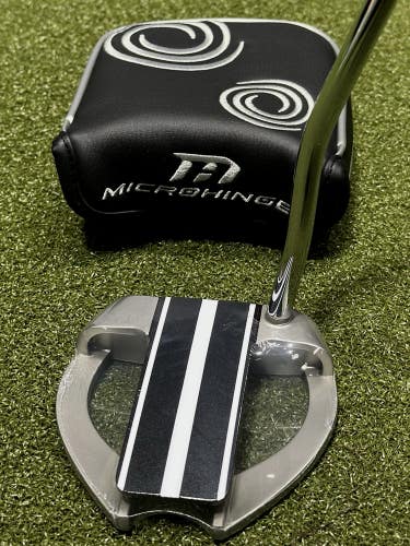 Odyssey Microhinge Marxman Fang Mallet Putter LEFT Hand 34" w/ Cover LH NEW