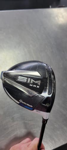 Used Taylormade SIM MAX Mens Driver RH 9.0 Degree 11497-S000157131