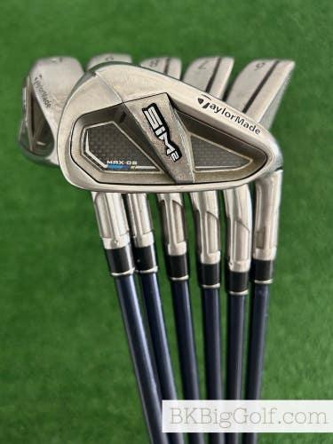 Taylormade Sim 2 Max OS Iron Set 5-P / Fujikura Ventus A Flex Senior Graphite