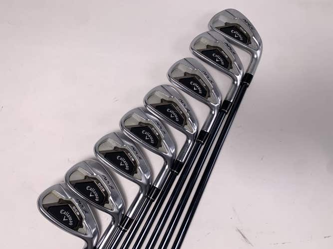 Callaway Apex DCB 21 Iron Set 4-PW+AW Recoil Dart F3 65g Regular Graphite RH