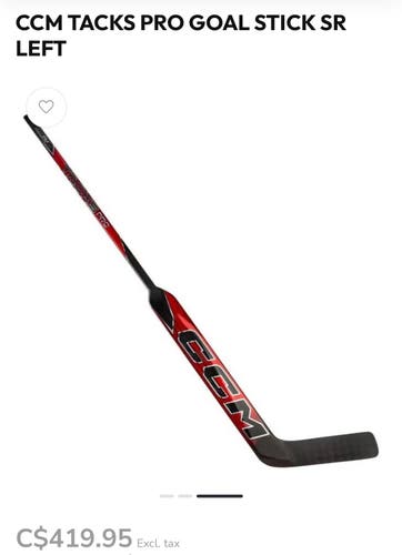 Senior CCM Tacks XF Regular Goalie Stick 26" Paddle (New)