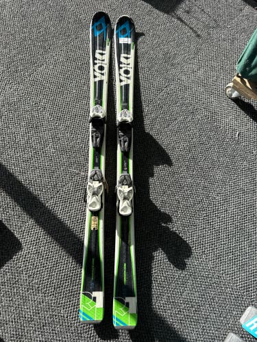 Volkl RTM Jr 140 cm Skis With Marker 7.0 Bindings (Used)